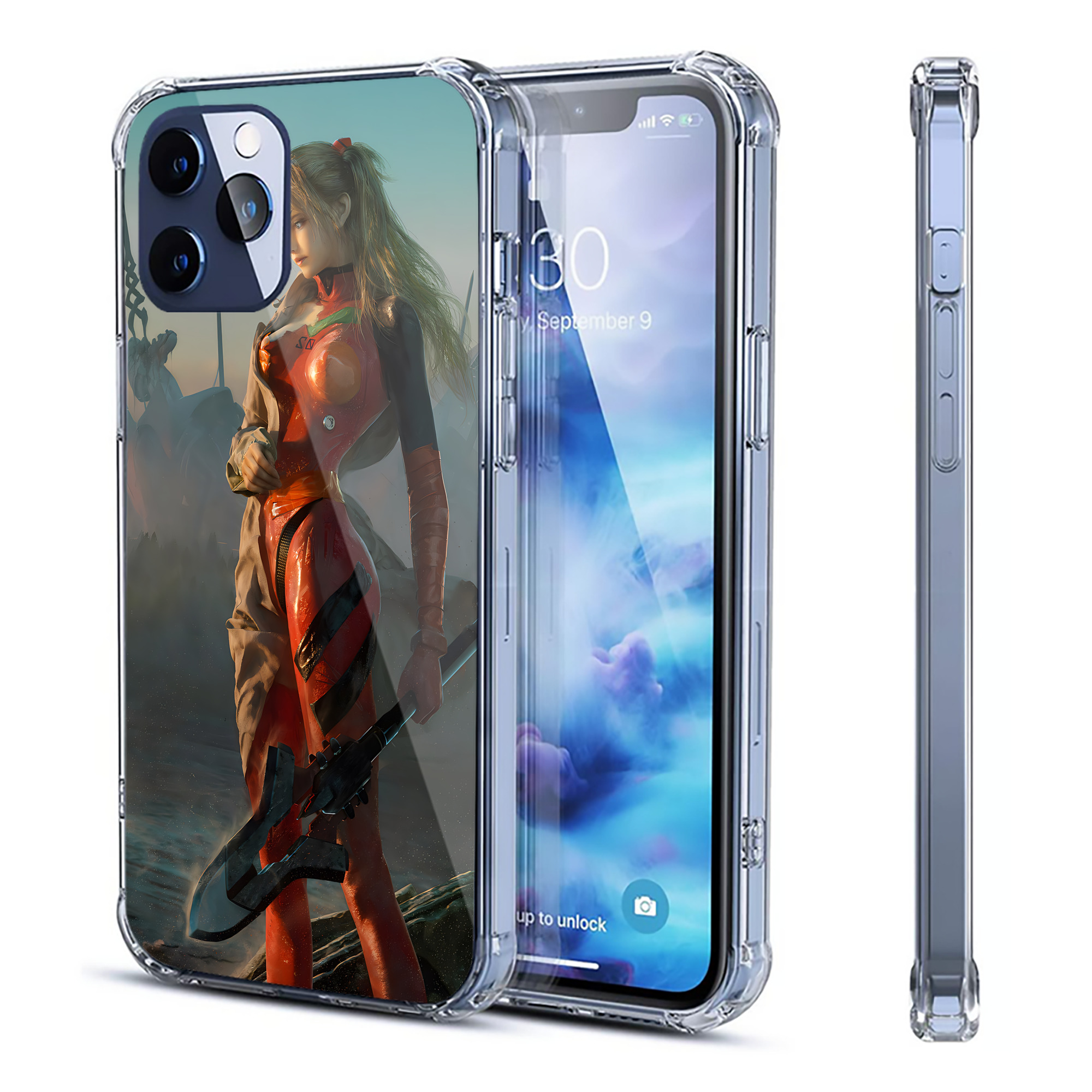 （画像用） EVA 新世紀エヴァンゲリオン 【iPhone 12シリーズ対応】透明スマホケース（クリアソフトケース）